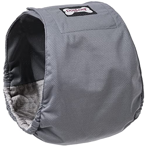 Duuclume Waschbares Bauchband für männliche Hunde, atmungsaktiv, saugfähig, wiederverwendbar, hochsaugfähig, Graphen, Wickelwindeln für Rüden, für Hundetraining, Inkontinenzmarkierung (Grau, L) Duuclume Waschbares Bauchband für männliche Hunde, atmungsaktiv, saugfähig, wiederverwendbar, hochsaugfähig, Graphen, Wickelwindeln für Rüden, für Hundetraining, Inkontinenzmarkierung (Grau, L) von Duuclume