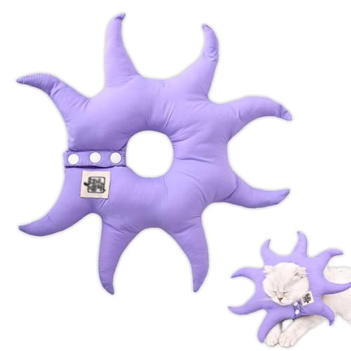 Duuclume Weiches Nylon-Katzenhalsband – verstellbares elisabethanisches Oktopus-Halsband, leichtes Anti-Leck-Halsband für Katzen, 19,1–25,4 cm Halsumfang, bequemes und niedliches Haustier-E-Halsband Duuclume Weiches Nylon-Katzenhalsband – verstellbares elisabethanisches Oktopus-Halsband, leichtes Anti-Leck-Halsband für Katzen, 19,1–25,4 cm Halsumfang, bequemes und niedliches Haustier-E-Halsband von Duuclume