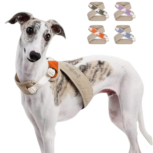 Duuclume X-Rücken Hundegeschirr, kein Ziehen, verstellbar, ausbruchsicher, mit Clip an der Rückseite für kleine, mittelgroße und große Hunde, Beige Orange, XS Duuclume X-Rücken Hundegeschirr, kein Ziehen, verstellbar, ausbruchsicher, mit Clip an der Rückseite für kleine, mittelgroße und große Hunde, Beige Orange, XS von Duuclume