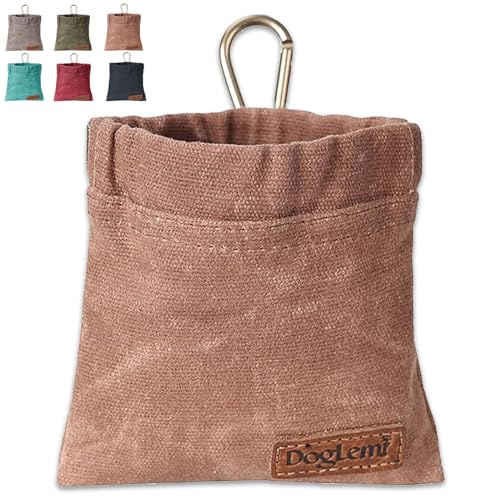 Duuclume Leckerlibeutel für Hunde Hundeleckerli-Tasche, Welpentrainingstasche für Hunde, freihändiges Training, mit Karabiner, für Welpen, Reisen oder im Freien (Braun) Duuclume Leckerlibeutel für Hunde Hundeleckerli-Tasche, Welpentrainingstasche für Hunde, freihändiges Training, mit Karabiner, für Welpen, Reisen oder im Freien (Braun) von Duuclume