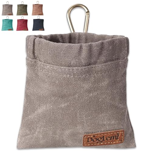 Duuclume Leckerlibeutel für Hunde Hundeleckerli-Tasche, Welpentrainingstasche für Hunde, freihändiges Training, mit Karabiner, für Welpen, Reisen oder im Freien (Grau) Duuclume Leckerlibeutel für Hunde Hundeleckerli-Tasche, Welpentrainingstasche für Hunde, freihändiges Training, mit Karabiner, für Welpen, Reisen oder im Freien (Grau) von Duuclume