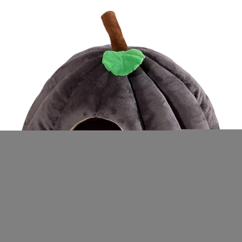 Duvcoywae Haustierhöhlenbett,Kürbis-Katzenbett - Halloween Haustier Kätzchen Höhlenhaus Kürbisförmig | Heimtierbedarf, bequemes Haustierhöhlenbett für Zuhause, Tierhandlung von Duvcoywae