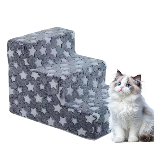 Duvcoywae Hundetreppe,Haustiertreppe Mit 3 Stufen rutschfeste Katzenrampe Fürs Sofa | Abnehmbare rutschfeste Kletterrampe für Haustiere und waschbare Katzentreppe für Stuhl Sofa Bett und Fensterbänke Duvcoywae Hundetreppe,Haustiertreppe Mit 3 Stufen rutschfeste Katzenrampe Fürs Sofa | Abnehmbare rutschfeste Kletterrampe für Haustiere und waschbare Katzentreppe für Stuhl Sofa Bett und Fensterbänke von Duvcoywae