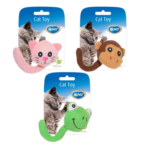 DUVO JUGUETE GATO SURTIDO ANIMALES Con COLA 13,5 x 5,5 x 4 cm von Duvo+