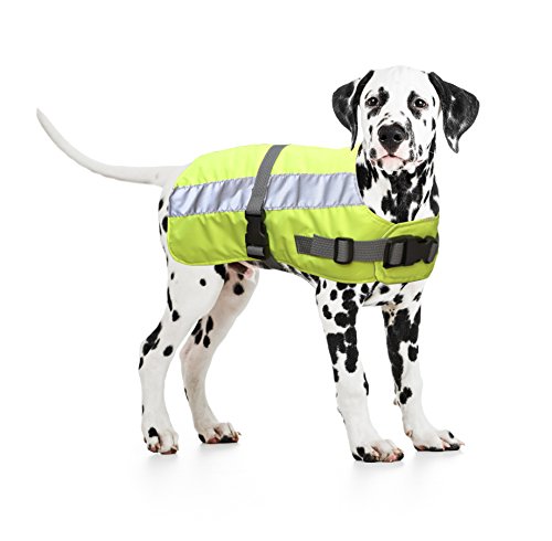 Duvo+ 4195701 Flectalon Hi Vis Dog Jacket Ruglengte, gelb von Duvo+
