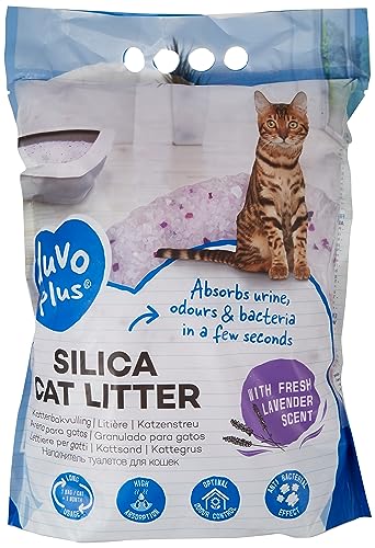 Duvo+ 989003 Katzenstreu Premium Silica Lavendel von Duvo+