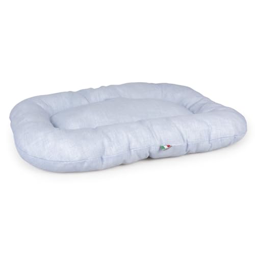Duvo+ Oval Kissen Steppung Mellow Blau M - 81x55x8cm Duvo+ Oval Kissen Steppung Mellow Blau M - 81x55x8cm von Duvo+