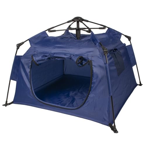 Duvo+ Pop Up Zelt für Haustiere blau L - 100x100x70cm von Duvo+