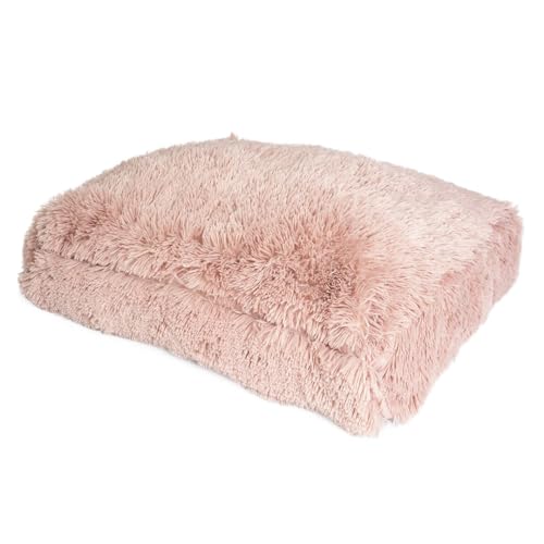 Duvo+ Snug Rechteckiges Bett Rosa M - 76x56x13cm von Duvo+