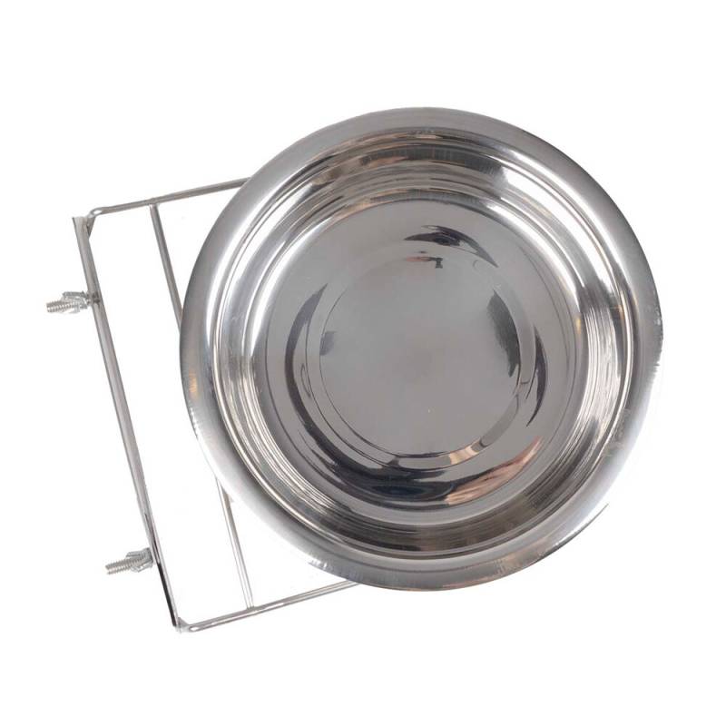 Duvoplus Fressnapf für Vögel aus Inox + 2 Schrauben - XL Duvoplus Fressnapf für Vögel aus Inox + 2 Schrauben - XL von Duvo+