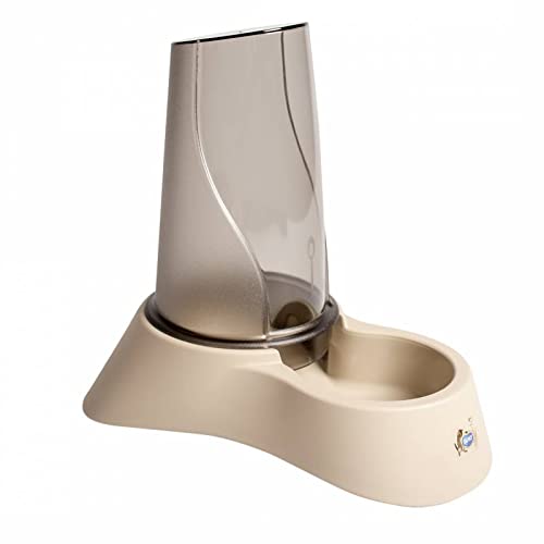 duvoplus, Nuvola 3 Wasser- & Futterspender, 3500 ml – 23 x 34 x 34 cm, Mocaccino, für Futternapf, Mocaccino, Hund von Duvoplus