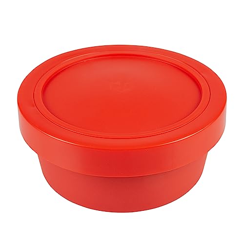 2-in-1 Reiseschüssel, 450/620 ml, Durchmesser 13/14 cm, Rot von Duvoplus