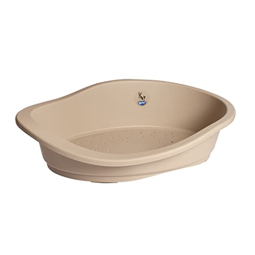Duvoplus, Ergonomischer Korb aus Kunststoff, klassisch, 65 x 46 x 21 cm, Mocaccino, Korb aus strapazierfähigem Kunststoff, perforierter Boden für eine optimale Belüftung, mit rutschfesten Füßen, Duvoplus, Ergonomischer Korb aus Kunststoff, klassisch, 65 x 46 x 21 cm, Mocaccino, Korb aus strapazierfähigem Kunststoff, perforierter Boden für eine optimale Belüftung, mit rutschfesten Füßen, von Duvoplus
