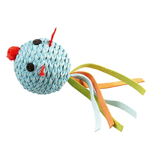 Duvoplus, Jolly Maus aus blauem Ball, 13 x 4,5 x 5 cm, Blau, Spielzeug, Blau, Katze Duvoplus, Jolly Maus aus blauem Ball, 13 x 4,5 x 5 cm, Blau, Spielzeug, Blau, Katze von Duvoplus