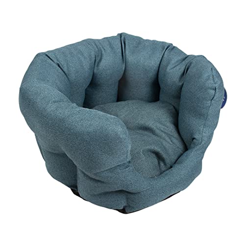 Duvoplus, Kuschelkorb, oval, Königsblau, 50 x 45 x 27 cm, Braun, weicher und bequemer Korb, erhöhter Rand, einfaches & Elegantes Design, waschbar bei 30 °C, Robustes Kissen Duvoplus, Kuschelkorb, oval, Königsblau, 50 x 45 x 27 cm, Braun, weicher und bequemer Korb, erhöhter Rand, einfaches & Elegantes Design, waschbar bei 30 °C, Robustes Kissen von Duvoplus