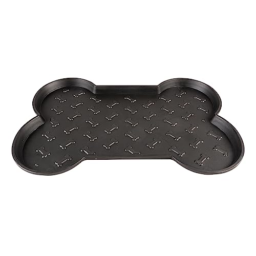 Duvoplus Eco Platzdeckchen, Knochen, 46,8 x 33 x,2,5 cm, Schwarz von Duvoplus
