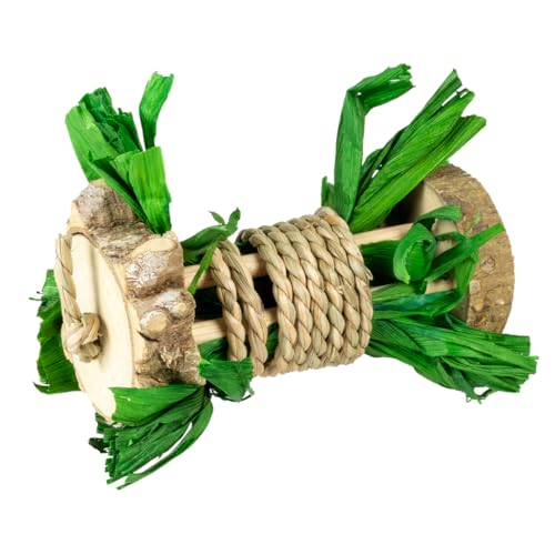 Duvoplus Nagerrolle aus Holz mit Wasserhyazinthe, 18 x 5 x 5 cm, Mehrfarbig Duvoplus Nagerrolle aus Holz mit Wasserhyazinthe, 18 x 5 x 5 cm, Mehrfarbig von Duvoplus