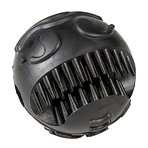 Duvoplus Trauriger Gesichtsball aus Gummi, 7 x 7 x 7 cm, Schwarz von Duvoplus