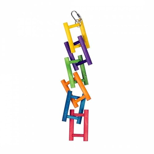 duvoplus, Colorful Wooden Bird Ladder 40 x 6 cm, Vögel, Vögel von Duvoplus