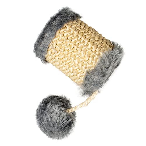 Duvoplus, Cushy Sisalfass mit Ball, 13 x 5 x 5 cm, Grau, Spielzeug, Grau, Katze Duvoplus, Cushy Sisalfass mit Ball, 13 x 5 x 5 cm, Grau, Spielzeug, Grau, Katze von Duvoplus