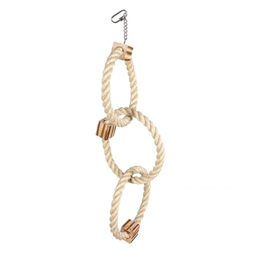 duvoplus, Dreifach-Ring aus Sisal und Grillblöcken, Holz, 56 cm, Vögel duvoplus, Dreifach-Ring aus Sisal und Grillblöcken, Holz, 56 cm, Vögel von Duvoplus