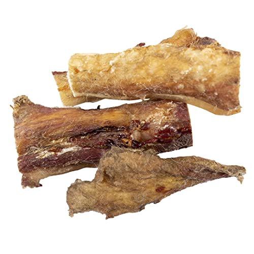 duvoplus, Farmz Rinderkopfhaut, 12 cm – 250 g, 100% natürlicher Snack, hoher Proteingehalt, ohne Zusatz von künstlichen Duftstoffen, Farbstoffen oder Aromen, Ergänzungsfuttermittel für Hunde von Duvoplus