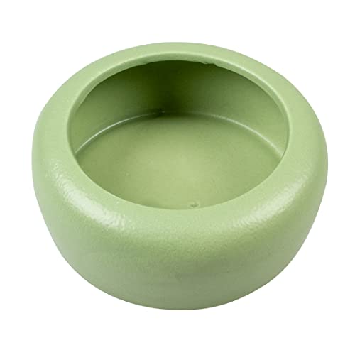 duvoplus, Futternapf Stone Grün 500 ml – Ø 13,2 cm grün glasierte Keramik, robust und stabil, für Nassfutter, Trockenfutter und Wasser, spülmaschinenfest von Duvoplus