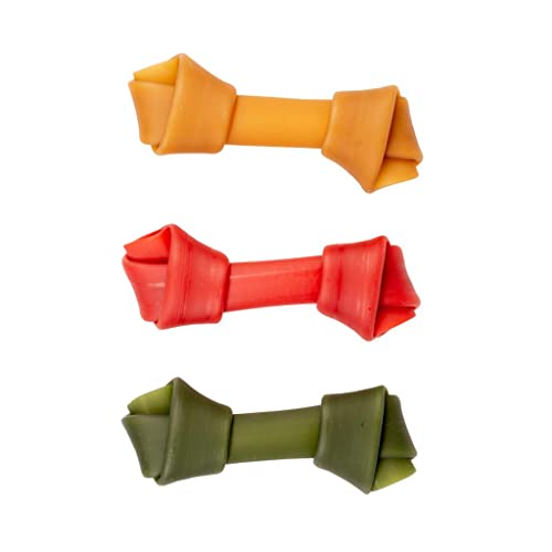 duvoplus, Garden Bites Vegan Bones Large 11 cm, Display 42 g, gemischte Farben, für Hunde, leckere vegetarische Snacks, glutenfrei, Zahnpflege, für einen frischen Atem von Duvoplus