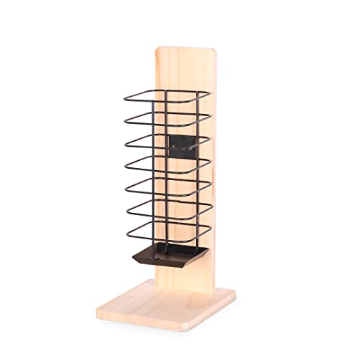 duvoplus, Heuraufe aus Holz mit schwarzem Metall, 14 x 18 x 37 cm, Nager duvoplus, Heuraufe aus Holz mit schwarzem Metall, 14 x 18 x 37 cm, Nager von Duvoplus