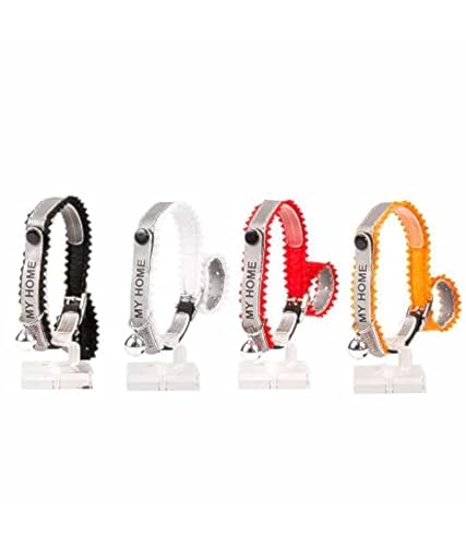duvoplus, Katzenhalsband, reflektierend, Adresse, 20-30 cm, zufällige Farben, anpassbar, reflektierend, optimale Sichtbarkeit im Dunkeln, mit Sicherheitsvorrichtung, mit Glöckchen duvoplus, Katzenhalsband, reflektierend, Adresse, 20-30 cm, zufällige Farben, anpassbar, reflektierend, optimale Sichtbarkeit im Dunkeln, mit Sicherheitsvorrichtung, mit Glöckchen von Duvoplus