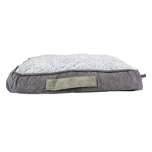 Duvoplus, Rechteckiges Kissen Corduroy Ash M – 71 x 48 x 8 cm, schwarz/grau, Abnehmbarer Bezug mit Reißverschluss, Cord kombiniert mit einem Topping aus Sherpa, Füllung PP Duvoplus, Rechteckiges Kissen Corduroy Ash M – 71 x 48 x 8 cm, schwarz/grau, Abnehmbarer Bezug mit Reißverschluss, Cord kombiniert mit einem Topping aus Sherpa, Füllung PP von Duvoplus