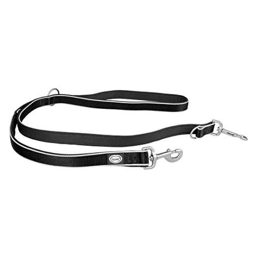 duvoplus, Duo Leine, komfortabel und modern, Produktreihe Explor West, strapazierfähige und wasserdichte Nylonleine, Größe 200 cm/25 mm, schwarz, wasserdicht, langlebige Qualität, ideal für duvoplus, Duo Leine, komfortabel und modern, Produktreihe Explor West, strapazierfähige und wasserdichte Nylonleine, Größe 200 cm/25 mm, schwarz, wasserdicht, langlebige Qualität, ideal für von Duvoplus