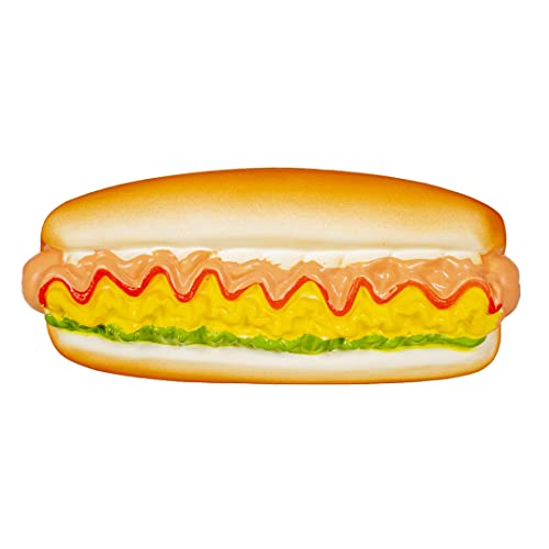 duvoplus, Latex Hot-Dog 16 x 7 x 6 cm, Mehrfarbig, für Hunde duvoplus, Latex Hot-Dog 16 x 7 x 6 cm, Mehrfarbig, für Hunde von Duvoplus