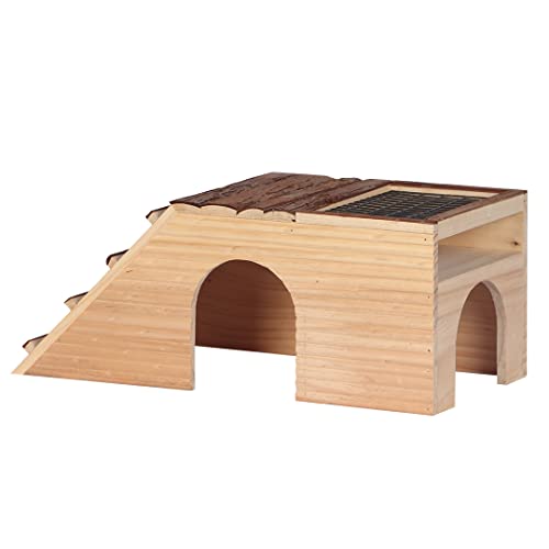 duvoplus, Nager Garden House aus Holz, 48 x 22 x 20 cm, Nager, Nagetiere von Duvoplus