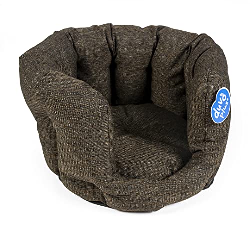 Duvoplus, Kuschelkorb, oval, King Braun, 50 x 45 x 27 cm, braun, weicher und bequemer Korb, erhöhter Rand, Schlichtes und Elegantes Design, waschbar bei 30 °C, strapazierfähiges Kissen Duvoplus, Kuschelkorb, oval, King Braun, 50 x 45 x 27 cm, braun, weicher und bequemer Korb, erhöhter Rand, Schlichtes und Elegantes Design, waschbar bei 30 °C, strapazierfähiges Kissen von Duvoplus