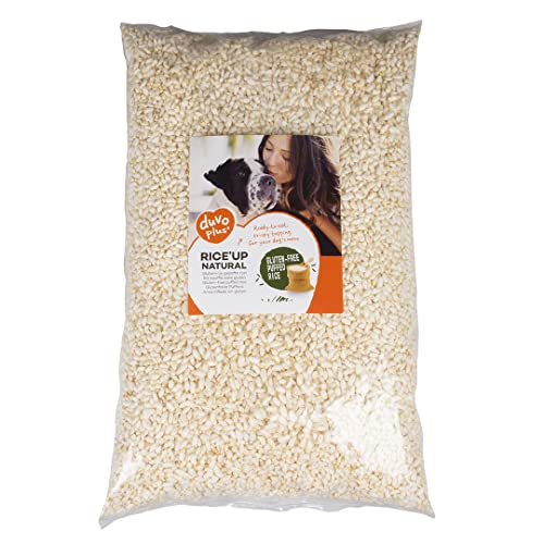 duvoplus, Rice'Up Puffreis für Hunde, 1 kg, glutenfrei, fettarm, für eine optimale Verdauung, gebrauchsfertig, Mix & Feed: kann mit feuchtem, trockenem oder frischem Futter gemischt Werden von Duvoplus