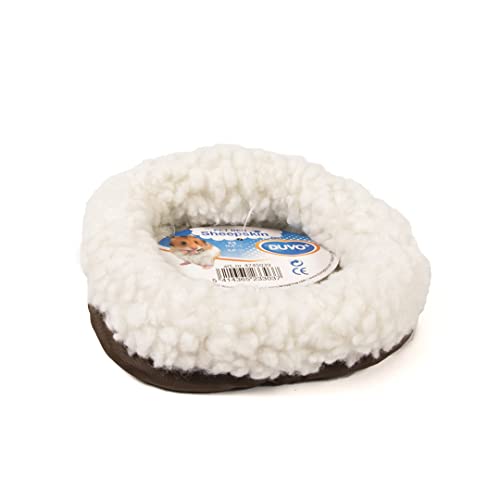 Duvoplus, Sheepskin Kissen, ultraweich, Korb aus Schaffell, oval, 16 x 7 cm, weiß, Korb weich und bequem, Dicker Rand, waschbar bei 30 °C, ideal für Nagetiere Duvoplus, Sheepskin Kissen, ultraweich, Korb aus Schaffell, oval, 16 x 7 cm, weiß, Korb weich und bequem, Dicker Rand, waschbar bei 30 °C, ideal für Nagetiere von Duvoplus