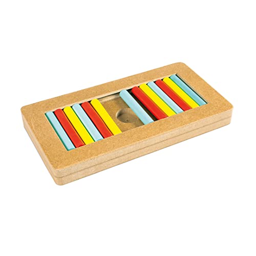 duvoplus, Slide `n Snack Spiel- und Leckerli-Puzzle – rechteckig, 28,5 x 15 x 3 cm, Füllen Sie die Öffnungen, ermöglicht es, Langeweile zu bekämpfen, hält das Gehirn und den Körper in Aktivität von Duvoplus