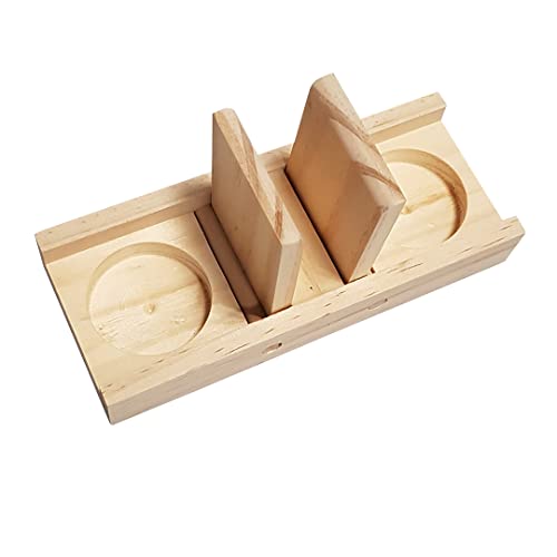 duvoplus, Sniffle'n Snack Puzzle aus Holz, EDD, 18 x 7 x 2,5 cm, Spiel- und Leckerli-Puzzle, hergestellt aus hochwertigem Holz, stimuliert den natürlichen Naginstinkt für Kaninchen und Nagetiere von Duvoplus