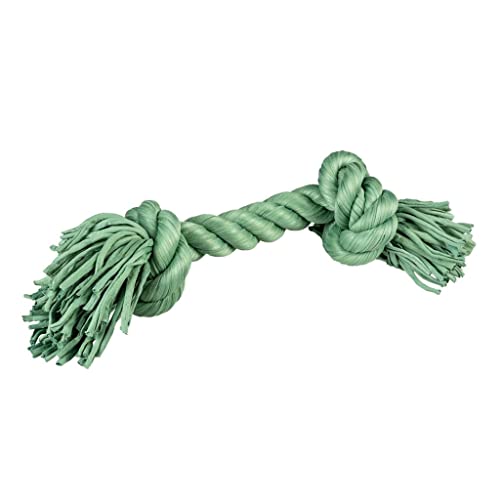 Duvoplus, Sweaterseil mit 2 Knoten, 20 x 9 x 6 cm, Grün, Spielzeug, Grün, Hund von Duvoplus