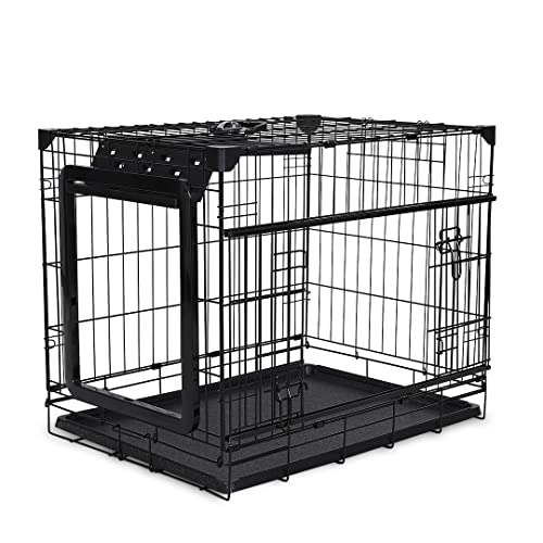 duvoplus, Topline Käfig aus Eisen, Schiebetür & faltbar, 91 x 61 x 69 cm, Schwarz, Transport, Schwarz, Hund duvoplus, Topline Käfig aus Eisen, Schiebetür & faltbar, 91 x 61 x 69 cm, Schwarz, Transport, Schwarz, Hund von Duvoplus