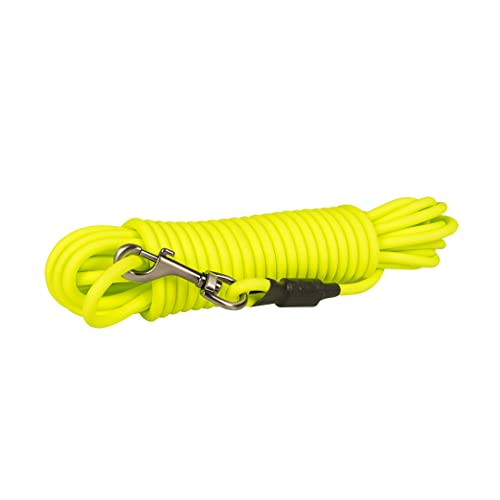 duvoplus, Tracking Hundeleine, rund, wasserfest, Produktreihe Explor South, weiches Futter aus Neopren, Größe 15 m/8 mm, Neongelb, ideal für abenteuerliche Spaziergänge und Expeditionen duvoplus, Tracking Hundeleine, rund, wasserfest, Produktreihe Explor South, weiches Futter aus Neopren, Größe 15 m/8 mm, Neongelb, ideal für abenteuerliche Spaziergänge und Expeditionen von Duvoplus