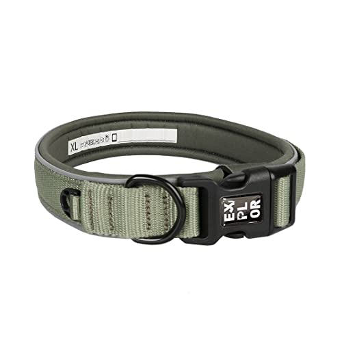 duvoplus, Ultimatives Halsband mit reflektierenden Nähbändern, Ultimate Fit Comfy Classic, Größe M – 39-44 cm Undercover Green, für Hunde, strapazierfähige und schnell trocknende Materialien duvoplus, Ultimatives Halsband mit reflektierenden Nähbändern, Ultimate Fit Comfy Classic, Größe M – 39-44 cm Undercover Green, für Hunde, strapazierfähige und schnell trocknende Materialien von Duvoplus