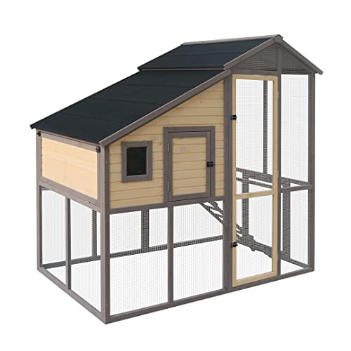 duvoplus, Woodland Hühnerstall Bauernhaus Country 198 x 118 x 183 cm, Vögel, Vögel von Duvoplus