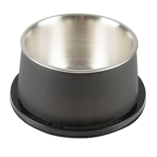 duvoplus Futterstation Matte Fix Conic 600 ml – Ø 16,3 x 7,5 cm, Schwarz von Duvoplus