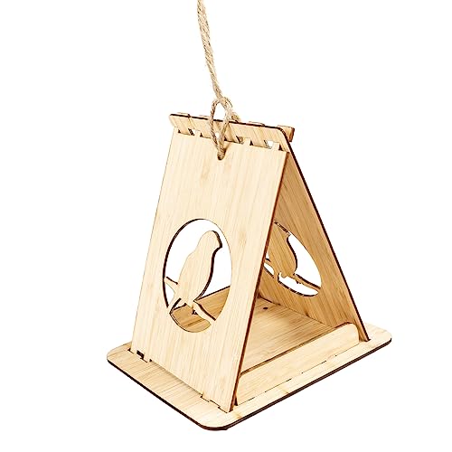 duvoplus Vogelfutterhaus aus Bambus für Vögel, Kyoto, 16 x 15 x 19 cm, Farbe Holz duvoplus Vogelfutterhaus aus Bambus für Vögel, Kyoto, 16 x 15 x 19 cm, Farbe Holz von Duvoplus