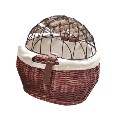 Bicycles Rattan Storage Basket Woven Storage Basket Adults Bike Woven Storage Basket With Lid Woven Bike Pet Basket von Duyeuau
