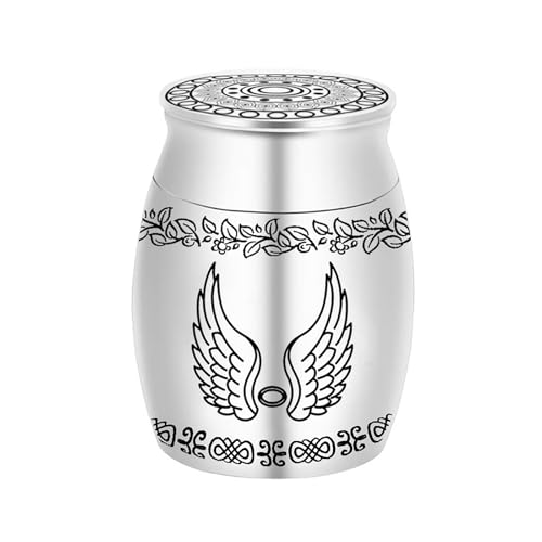 Duyeuau Angelic Wing Haustier-Gedenkurne für Hunde und Katzen, Asche, kleine Urne für Gedenkstätten, Haustier-Asche, Souvenir, Asche Duyeuau Angelic Wing Haustier-Gedenkurne für Hunde und Katzen, Asche, kleine Urne für Gedenkstätten, Haustier-Asche, Souvenir, Asche von Duyeuau