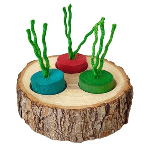 Duyeuau Futterspielzeug für kleine Haustiere, für Hamster, Schweine, Holz, Kaninchen, Futterspielzeug, Futterbrett, Kleintier-Trainings-Leckerlis Duyeuau Futterspielzeug für kleine Haustiere, für Hamster, Schweine, Holz, Kaninchen, Futterspielzeug, Futterbrett, Kleintier-Trainings-Leckerlis von Duyeuau