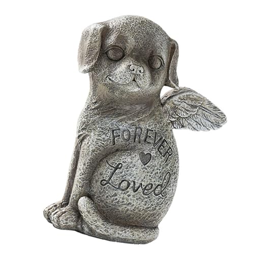 Duyeuau Gedenkstatue für Hunde und Katzen, Kunstharz-Skulptur für Garten und Inneneinrichtung, zum Trösten von trauernden Haustieren Duyeuau Gedenkstatue für Hunde und Katzen, Kunstharz-Skulptur für Garten und Inneneinrichtung, zum Trösten von trauernden Haustieren von Duyeuau